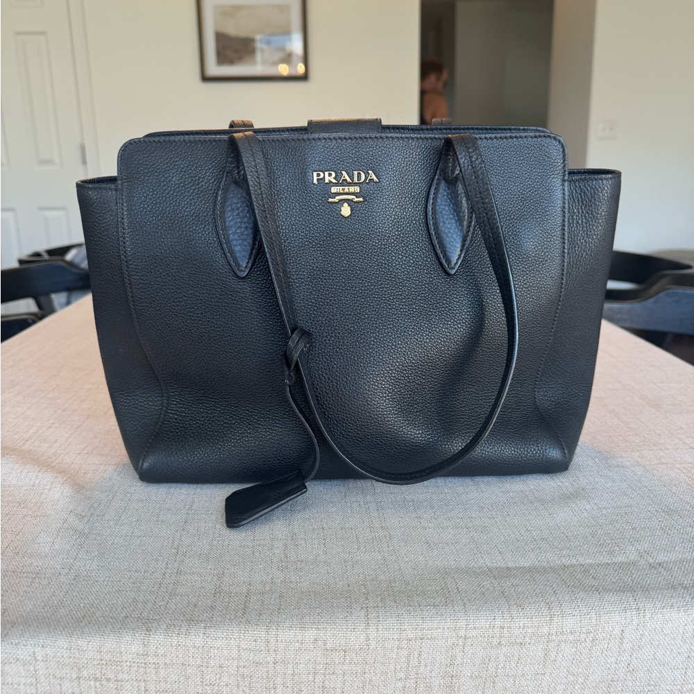 Prada Nero Vitello Phenix Tote